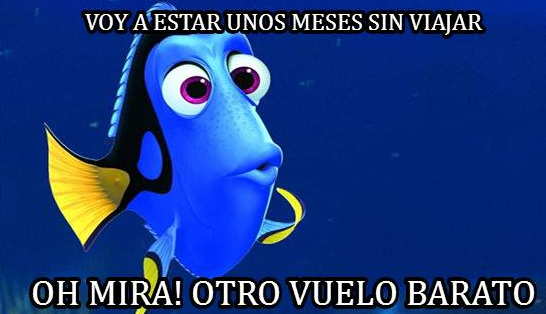 wanderlust significado definido con el meme de dori